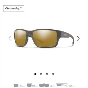 Smith Men’s Outback Sunglasses, matte gravy chroma pop Polarized Bronze Mirror